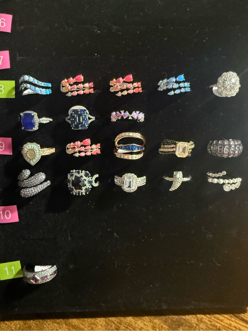 Bomb Party birthday/special collections rings Lot